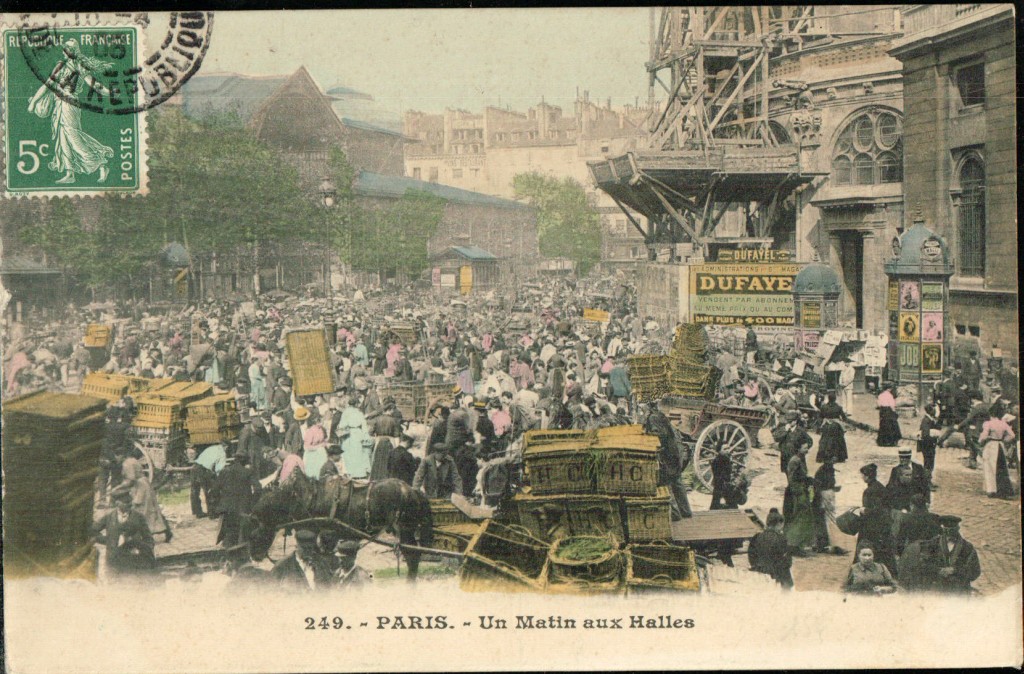 Un Matin Aux Halles Paris 1900